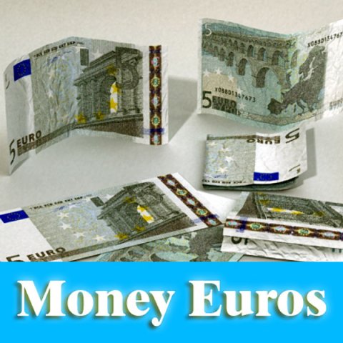 5 euro paper money Modelo 3D .c4d .max .obj .3ds .fbx .stl .blend 