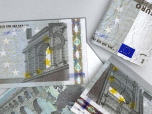5 euro paper money Modelo 3D