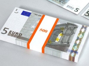 5 euro paper money Modelo 3D