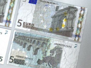 5 euro paper money Modelo 3D