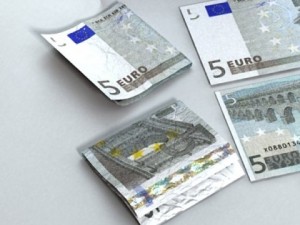 5 euro paper money Modelo 3D