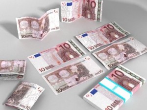10 euro paper money 3D Модель