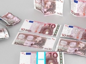 10 euro paper money Modèle 3D