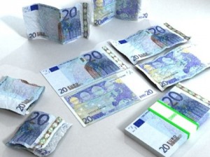 20 euro paper money 3D-Modell