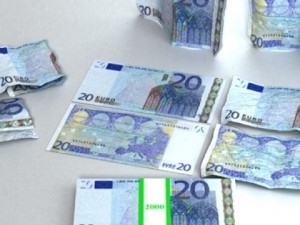 20 euro paper money 3D-Modell