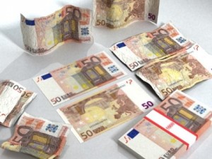 50 euro paper money Modello 3D