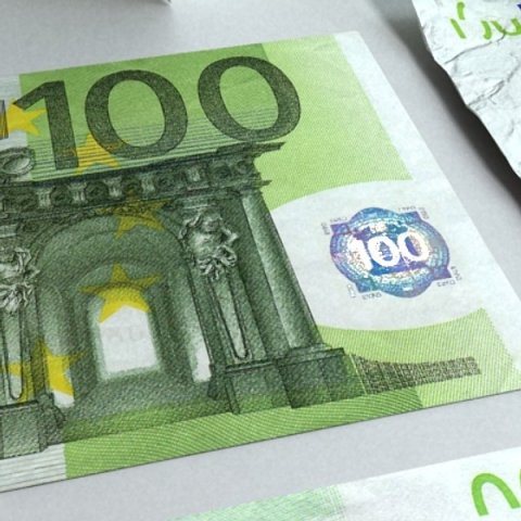 100 euro paper money 3D Model .c4d .max .obj .3ds .fbx .stl .blend 