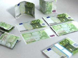 100 euro paper money 3D Model