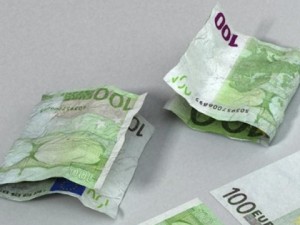 100 euro paper money 3D Model