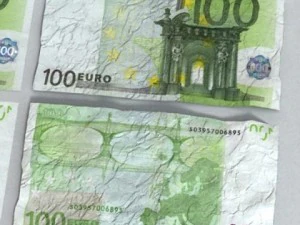 100 euro paper money 3D Model