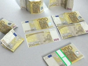 200 euro banknote 3D Model