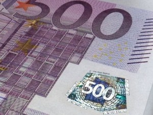 500 euros banknote 3D Model