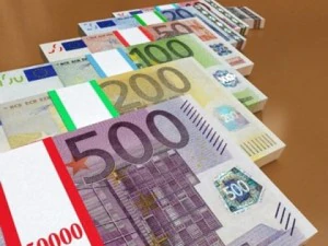 european paper money collection 3D Model