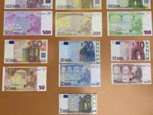 european paper money collection 3D Model