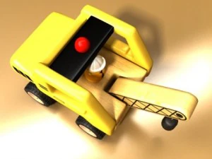 wooden toy crane 3D Model