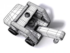 wooden toy crane 3D Model