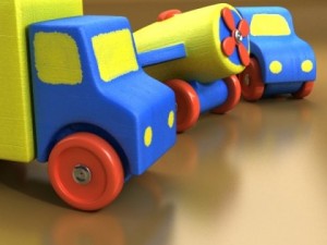 wooden toy car truck  plane 3D Модель