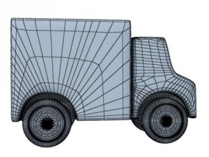wooden toy car truck  plane 3D Модель