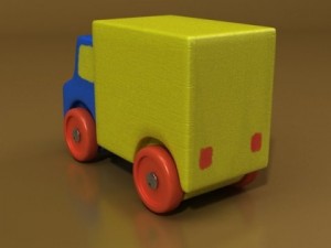 wooden toy car truck  plane 3D Модель