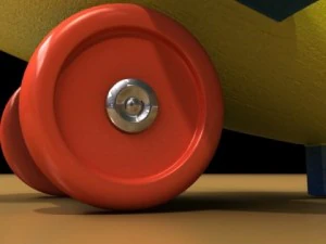 wooden toy plane 3D Model