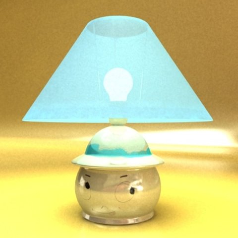little table lamp 3Dモデル .c4d .max .obj .3ds .fbx .stl .blend 