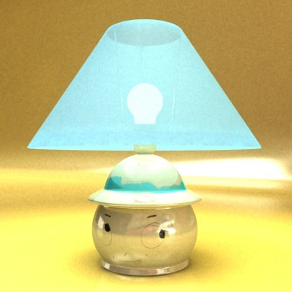 little table lamp 3D Model .c4d .max .obj .3ds .fbx .stl .blend 