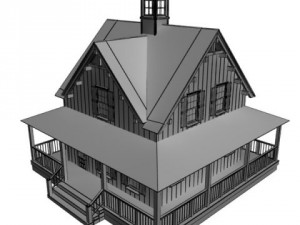 house vray scanline 3Dモデル
