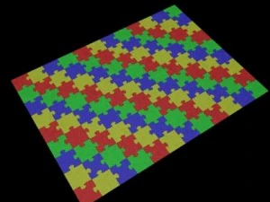 jigsaw puzzle 108 pieces 3D Model