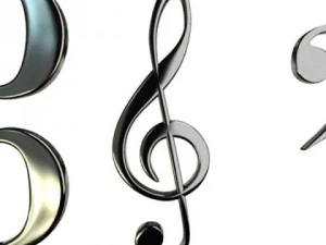 musical symbols 3D Model