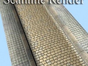 realistic old road high res 5000 x 3000 Modello 3D