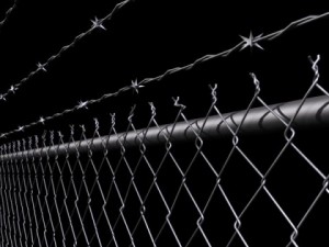 chainlink fence barbed wire high detail 3D 모델