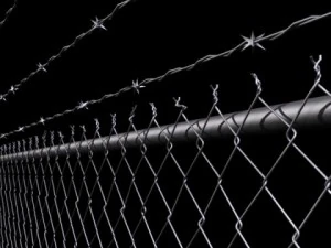 chainlink fence barbed wire high detail 3D Model