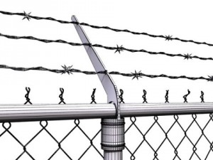 chainlink fence barbed wire high detail 3D 모델