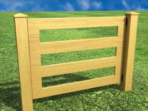wooden fence high detail Modelo 3D