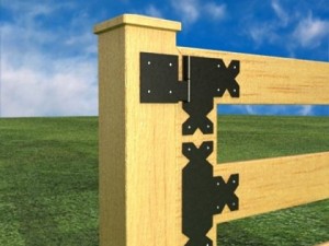 wooden fence high detail Modelo 3D
