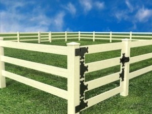 wooden fence high detail Modelo 3D