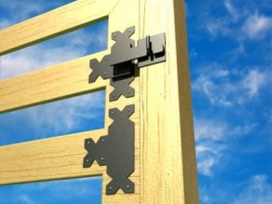 wooden fence high detail Modelo 3D
