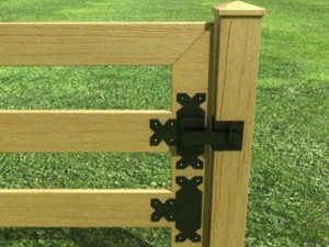 wooden fence high detail Modelo 3D