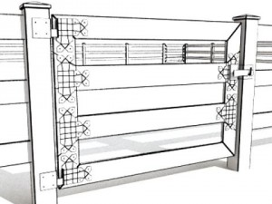 wooden fence high detail Modelo 3D