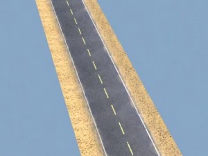 realistic desert road high resolution 3D Model