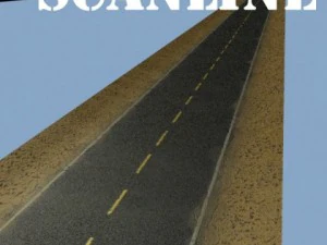 realistic desert road high resolution 3D Model