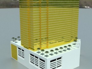 trump international hotel  high detailed Modelo 3D