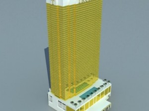 trump international hotel  high detailed Modelo 3D