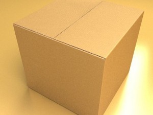 photoreal cardboard carton high res 3D 模型