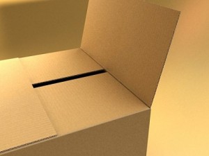 photoreal cardboard carton high res 3D 模型