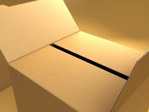 photoreal cardboard carton high res 3D 模型