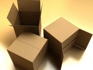 photoreal cardboard carton high res 3D 模型