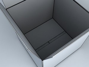 photoreal cardboard carton high res 3D 模型