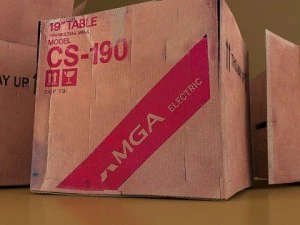 photoreal cardboard carton high res 3D Model