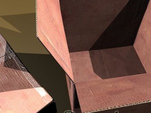 photoreal cardboard carton high res 3D Модель
